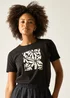 Regatta Black Abstract Floral Filandra IX T-Shirt - 10 Image 5