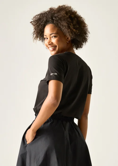 Regatta Black Abstract Floral Filandra IX T-Shirt - 10 Image 3