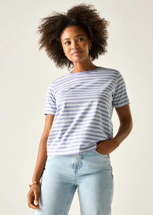 Regatta Pansy Multi Stripe Bayletta T-Shirt - 14 Image 4