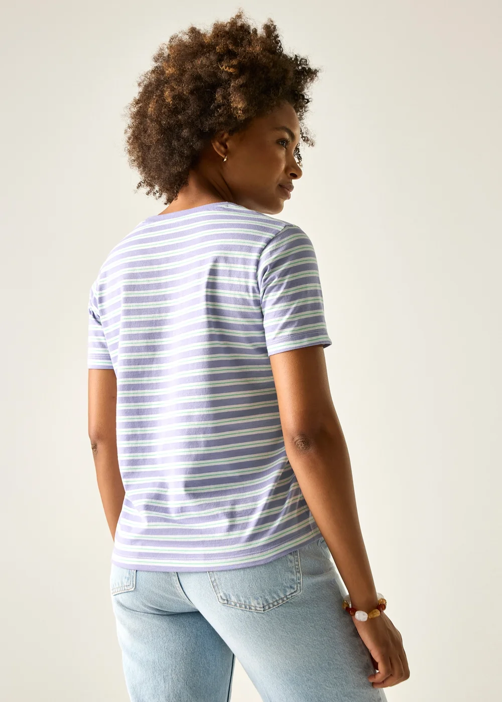Regatta Pansy Multi Stripe Bayletta T-Shirt - 14 Image 2