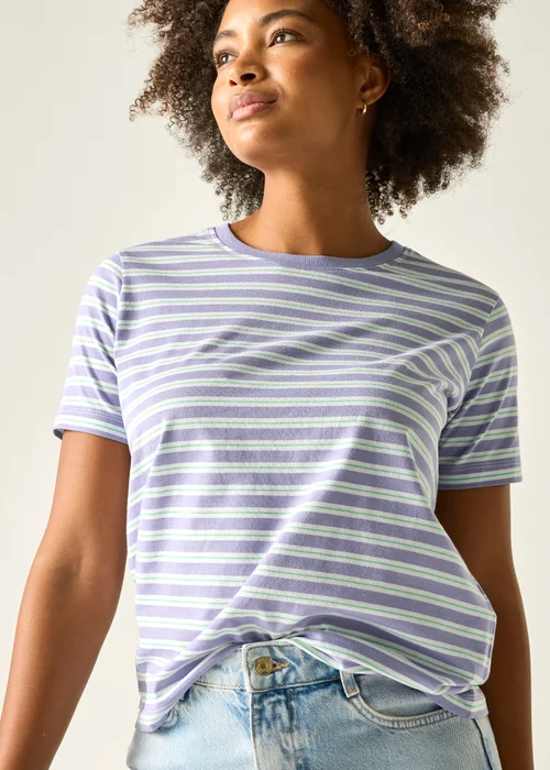 Regatta Pansy Multi Stripe Bayletta T-Shirt - 14 Image 5