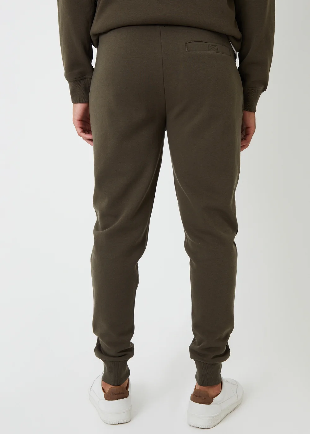 Threadbare Khaki Cotton Blend Regular Fit Joggers - XL Image 2