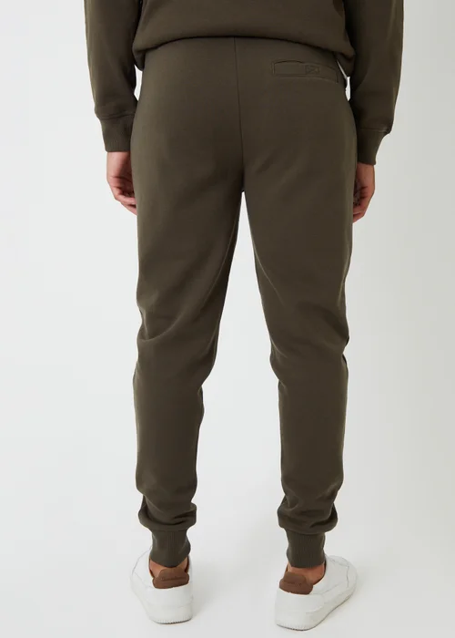 Threadbare Khaki Cotton Blend Regular Fit Joggers - XL Image 2
