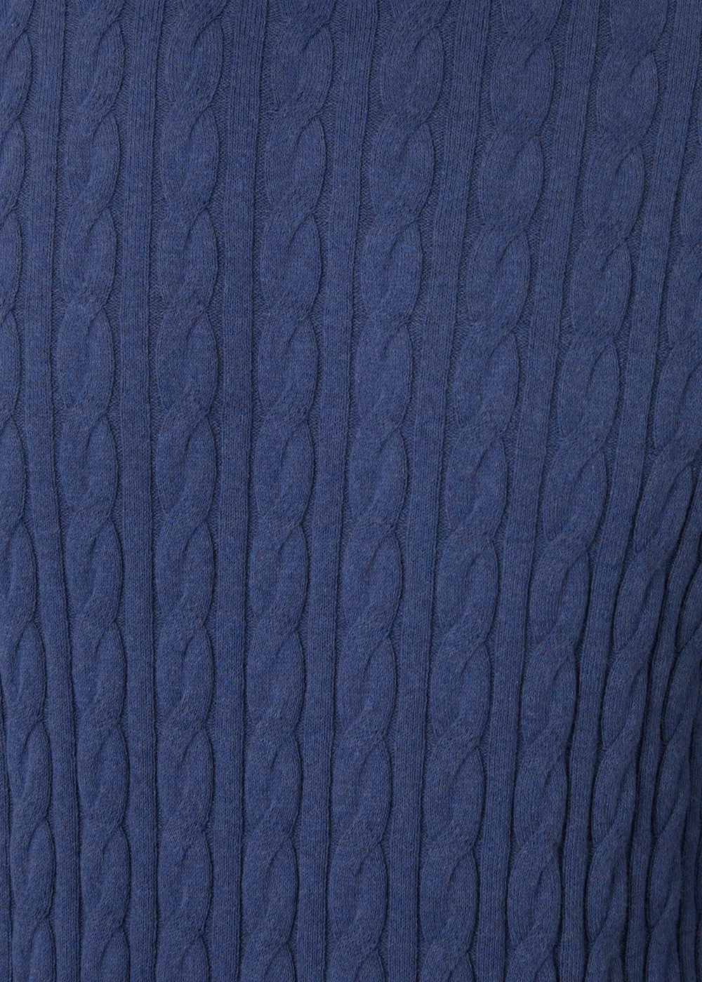 Threadbare Blue Cable Knit Crew Neck Jumper - 2XL Image 4