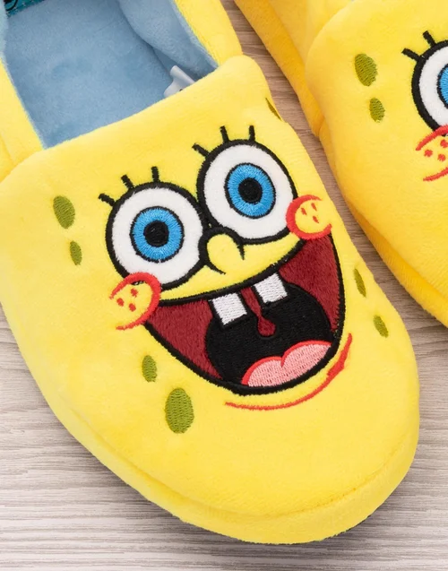 Vanilla Underground SpongeBob SquarePants Kids Slip On Slippers (10 - 4 UK) - 4 Infants Image 4