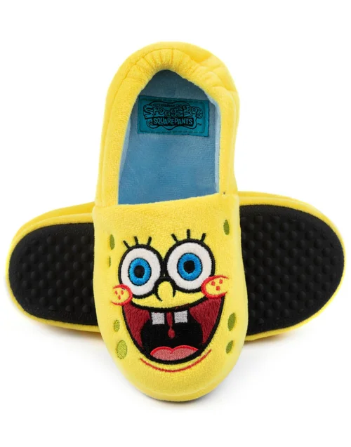 Vanilla Underground SpongeBob SquarePants Kids Slip On Slippers (10 - 4 UK) - 4 Infants Image 5