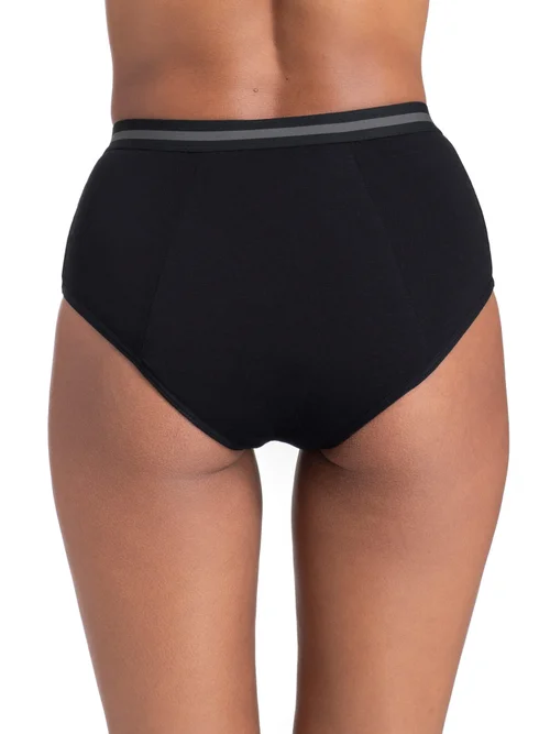 Dorina Black Period Pants Midi Brief 2-Pack - XS Image 2