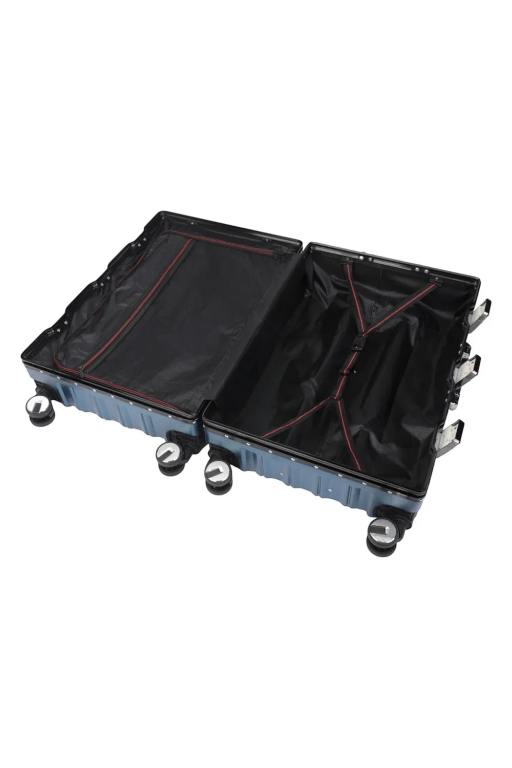 Infinity Luggage Blue Hard Shell Robust TSA Suitcases - M Image 4