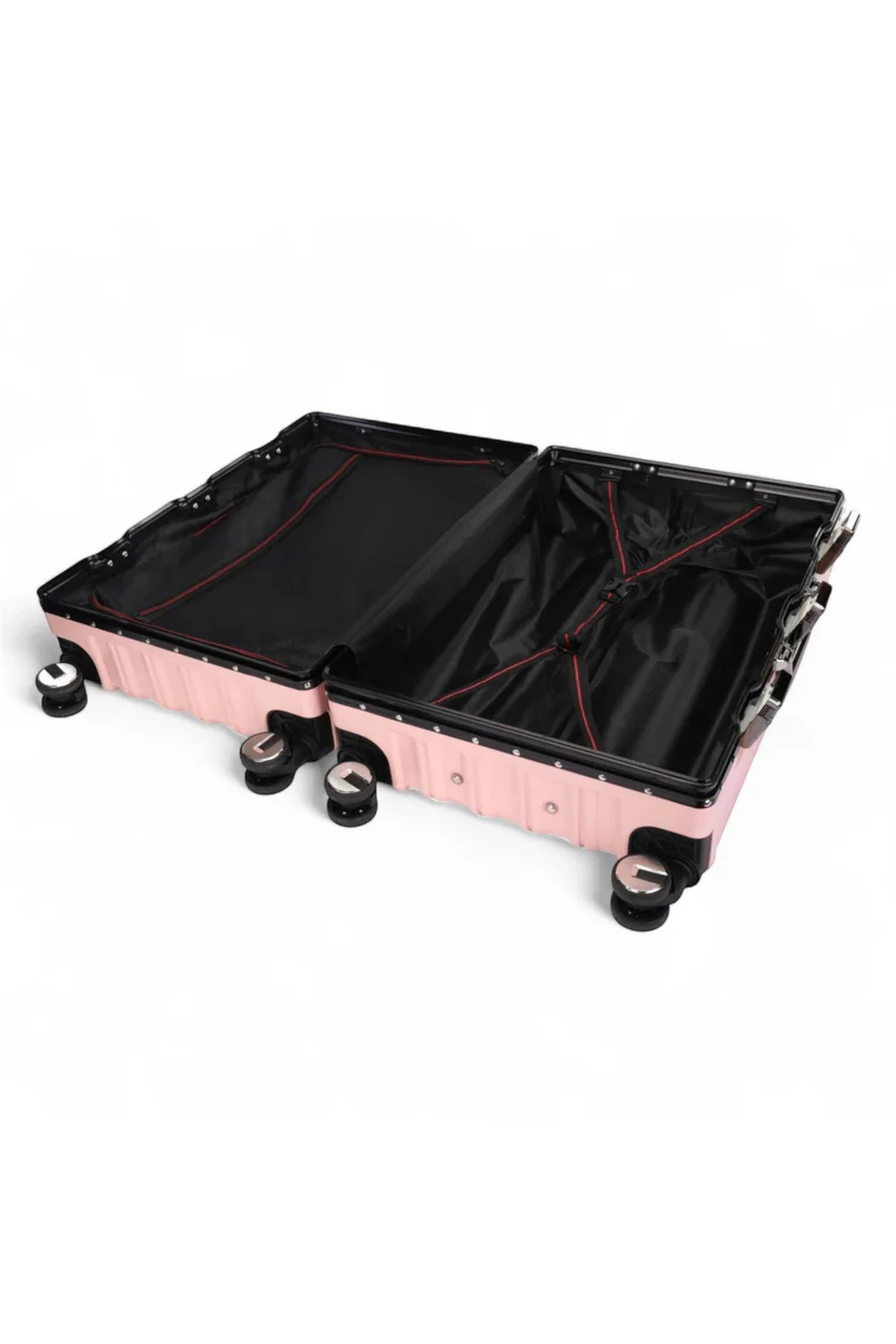 Infinity Luggage Pink Hard Shell Robust TSA Suitcases - Cabin Image 5