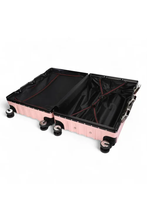 Infinity Luggage Pink Hard Shell Robust TSA Suitcases - Cabin Image 5
