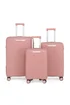 Infinity Luggage Pink Hard Shell Suitcase TSA Suitcases - Cabin Image 1