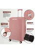 Infinity Luggage Pink Hard Shell Suitcase TSA Suitcases - Cabin Image 3