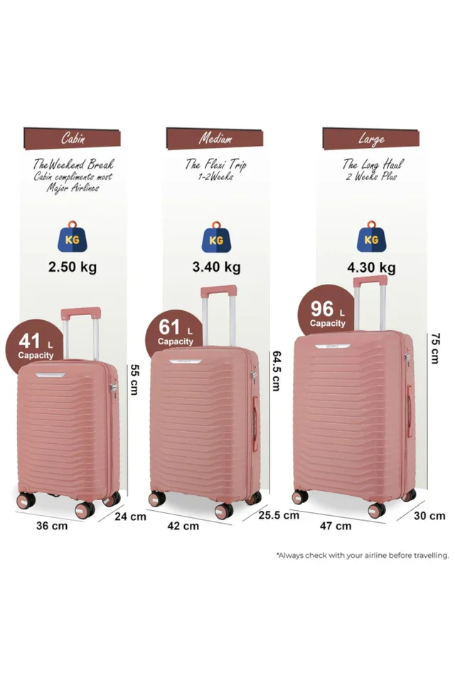 Infinity Luggage Pink Hard Shell Suitcase TSA Suitcases