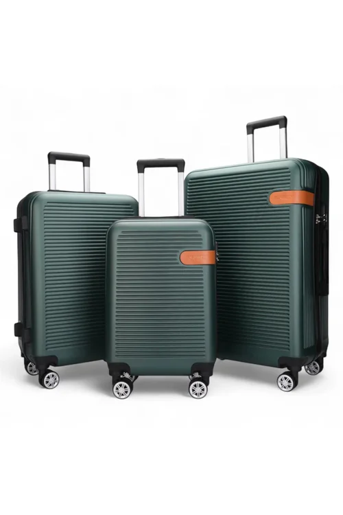 Infinity Luggage Emerald Green Hard Shell Suitcase - M Image 1