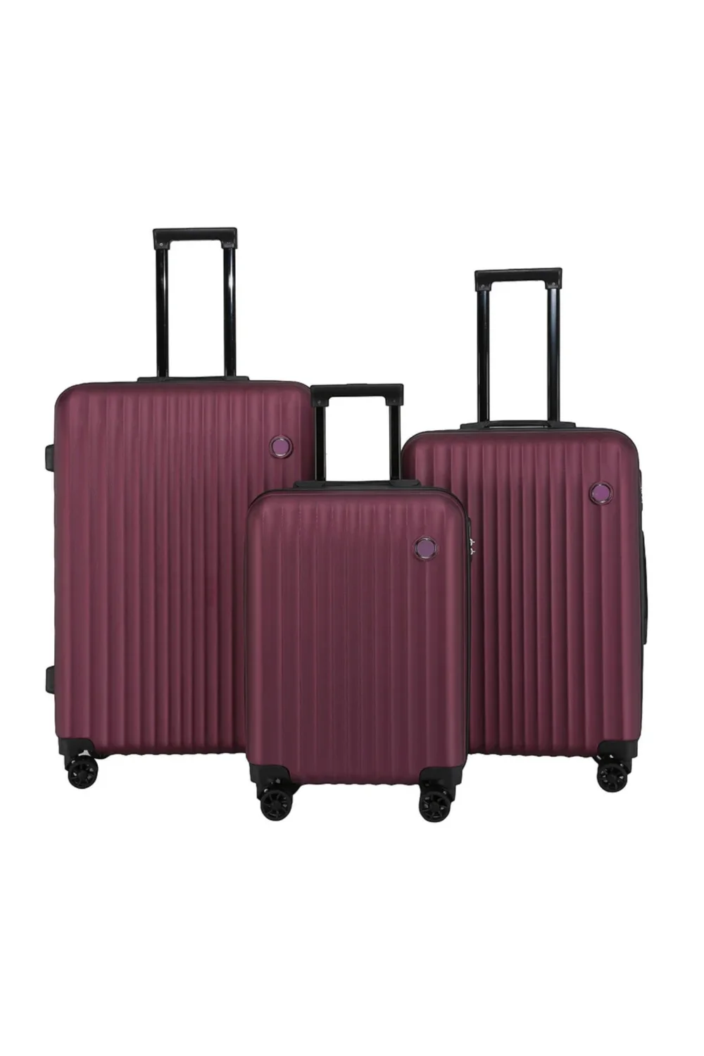 Infinity Luggage Burgundy ABS Hard Shell Suitcase - M Image 1