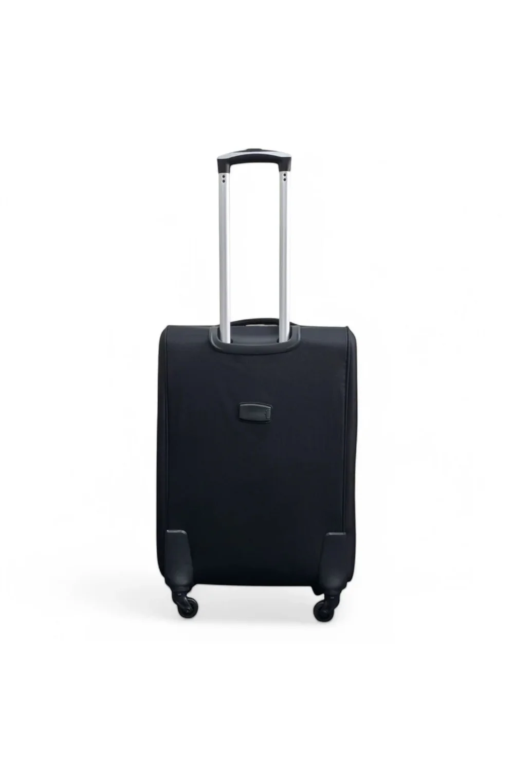 Infinity Luggage Black Soft Shell Lightweight Nylon Suitcase - Cabin Image 5