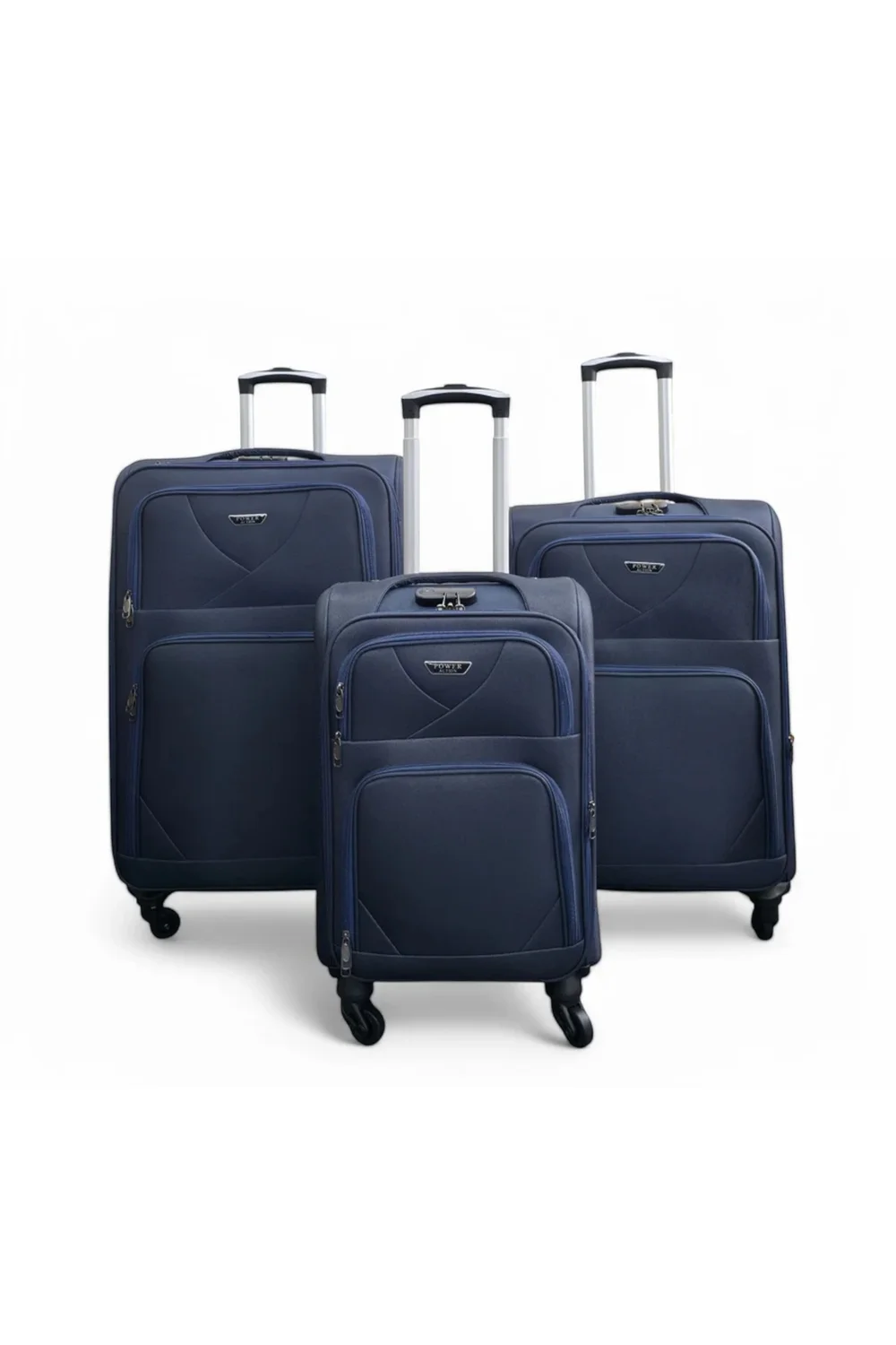 Infinity Luggage Navy Soft Shell Lightweight Nylon Suitcase - XL Image 1