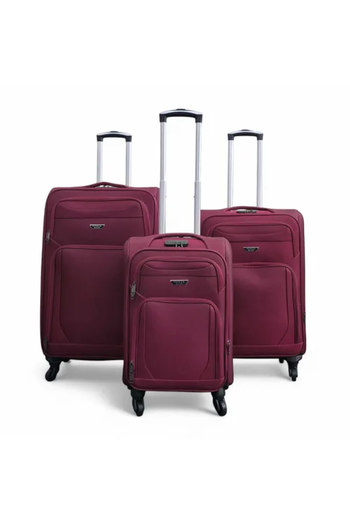 Infinity Luggage Wine Soft Shell Lightweight Nylon Suitcase - XL Image 1