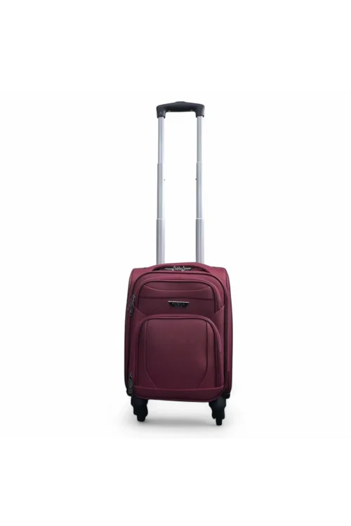Infinity Luggage Wine Soft Shell Lightweight Underseat Nylon Suitcase - One Size Image 1