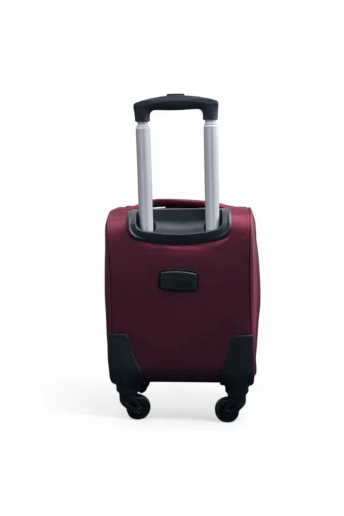 Infinity Luggage Wine Soft Shell Lightweight Underseat Nylon Suitcase - One Size Image 5