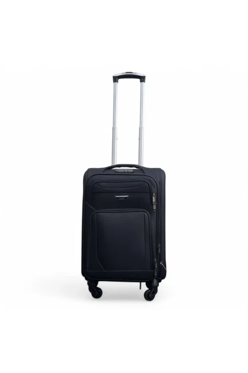 Infinity Luggage Black Expandable Soft Shell Cabin Suitcase - One Size Image 1