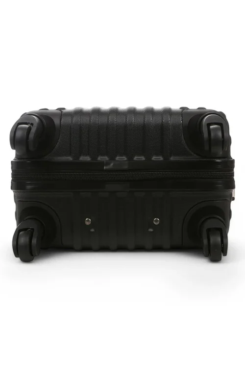 Infinity Luggage Black Hard Shell ABS Suitcase - Cabin Image 4