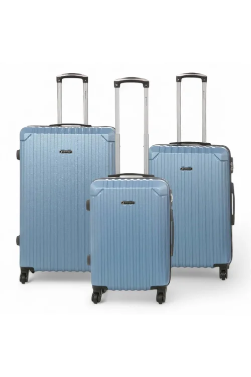 Infinity Luggage Blue Hard Shell ABS Suitcase - M Image 1