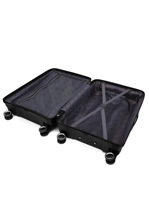 Infinity Luggage Black Hard Shell Suitcase TSA Travel - M Image 5