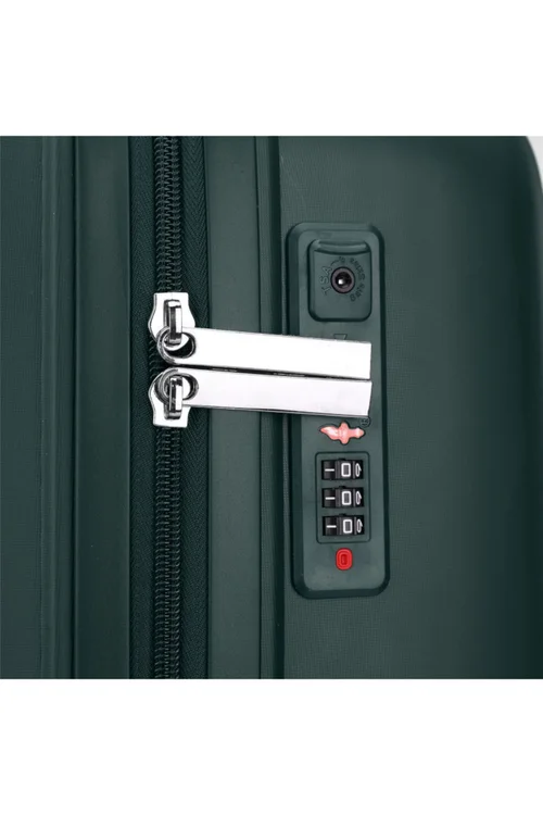 Infinity Luggage Green Hard Shell Suitcase TSA Travel - M Image 4