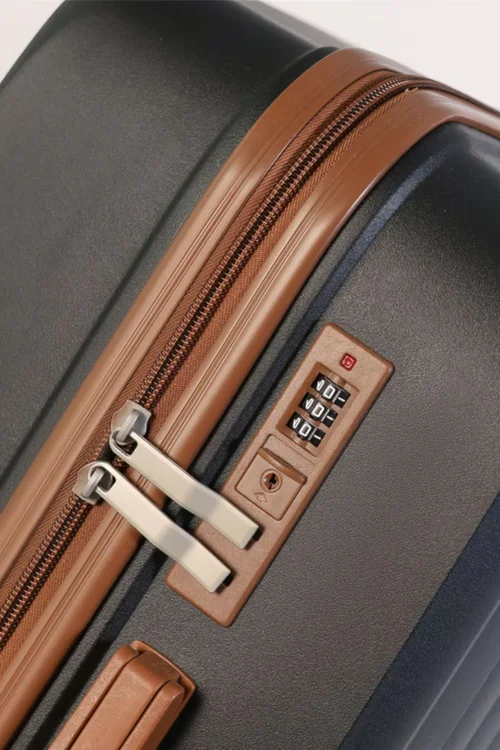 Infinity Luggage Black Hard Shell Strong Suitcase - M Image 5