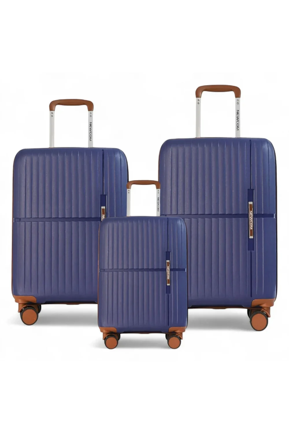 Infinity Luggage Blue Hard Shell Teal Strong Suitcase - Cabin Image 1