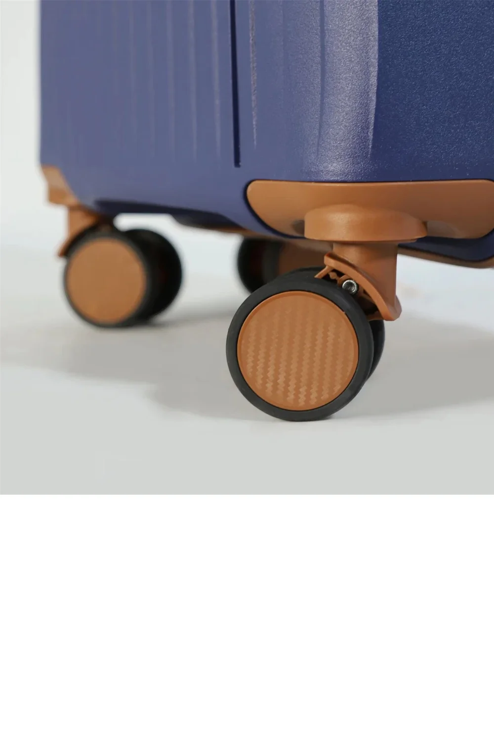 Infinity Luggage Blue Hard Shell Teal Strong Suitcase - Cabin Image 5