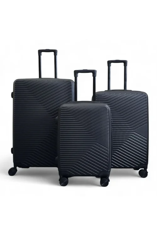 Infinity Luggage Black Hardshell Robust Suitcases - M Image 1