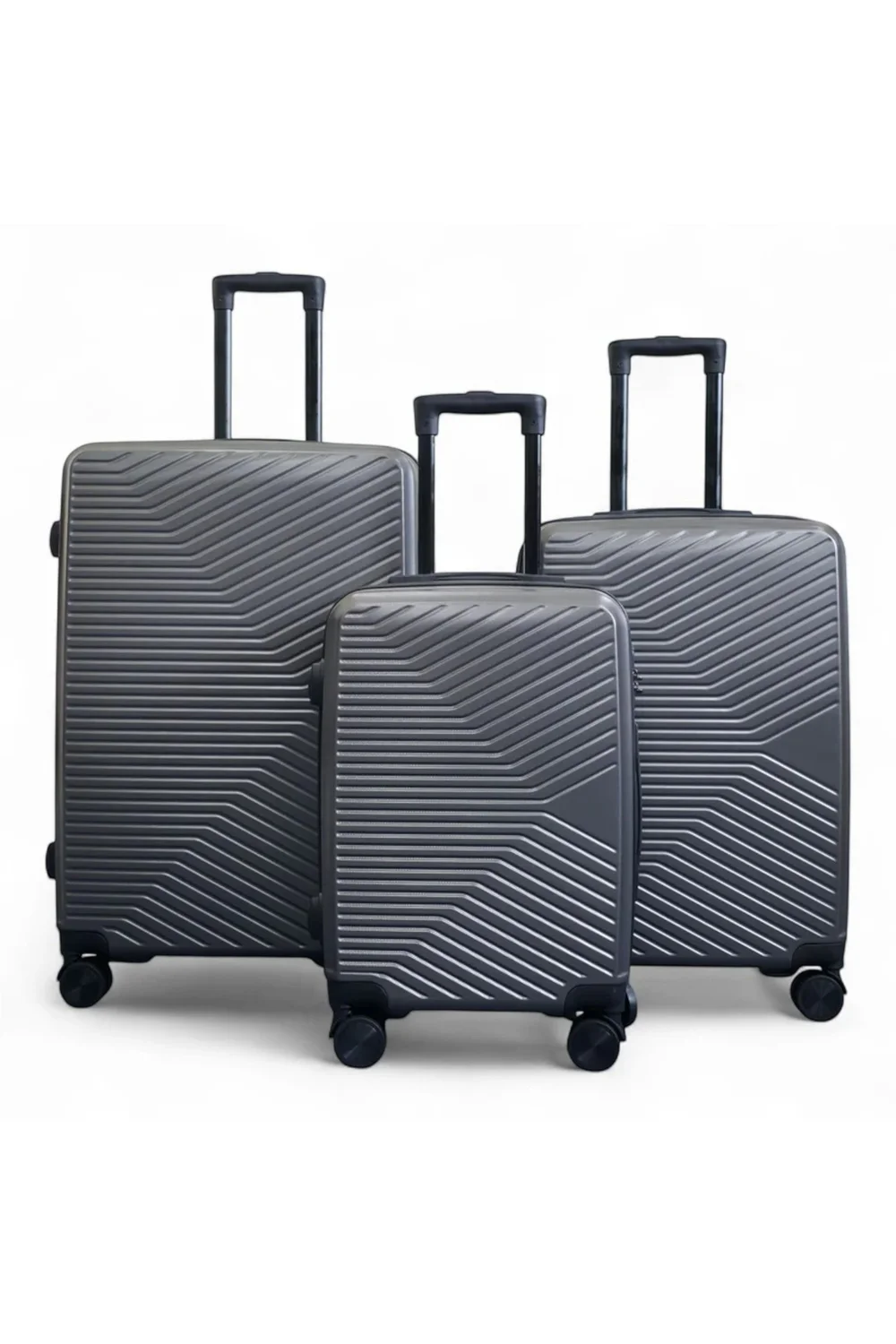 Infinity Luggage Grey Hardshell Robust Suitcases - M Image 1