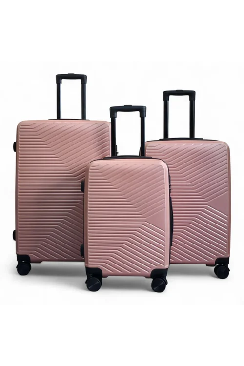 Infinity Luggage Rose Gold Hardshell Robust Suitcases - M Image 1