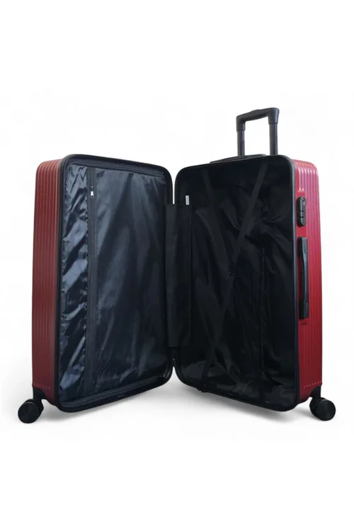 Infinity Luggage Red Hardshell Robust Suitcases - M Image 5