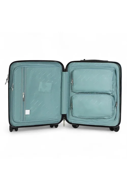 Infinity Luggage Black Durable Cabin Suitcase - Cabin Image 4