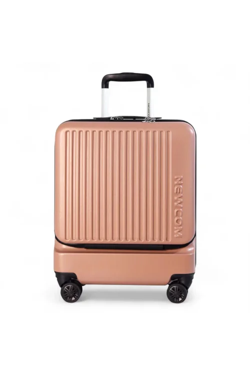 Infinity Luggage Pink Durable Cabin Suitcase - Cabin Image 1