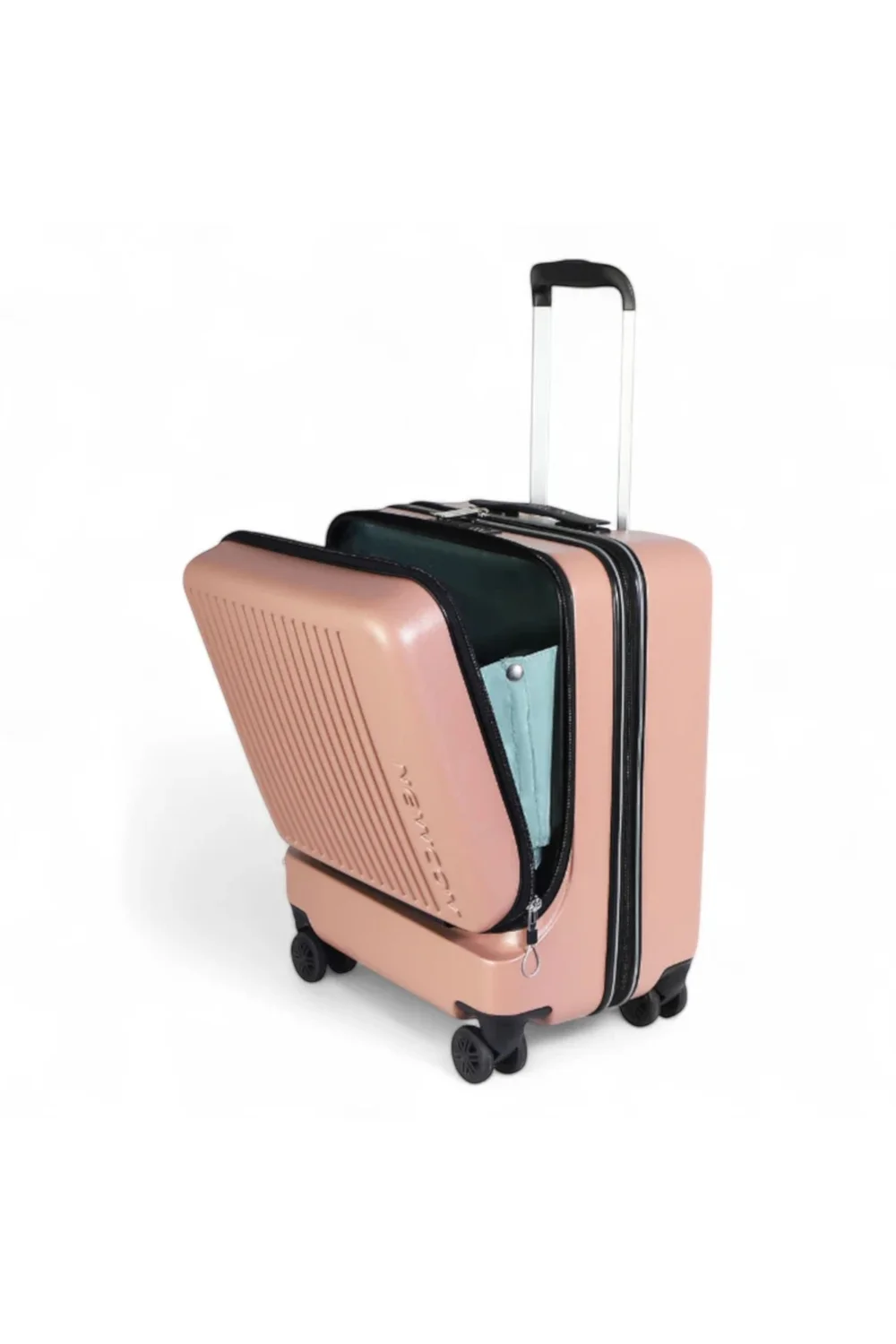 Infinity Luggage Pink Durable Cabin Suitcase - Cabin Image 4