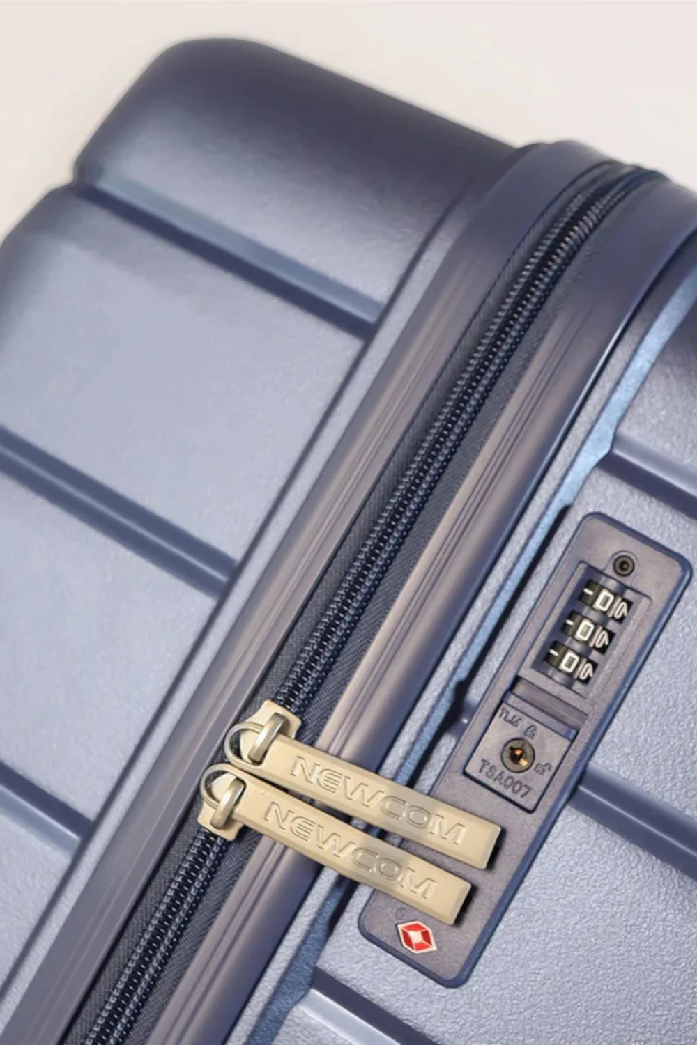 Infinity Luggage Blue Hard Shell TSA Strong Suitcase - Cabin Image 4