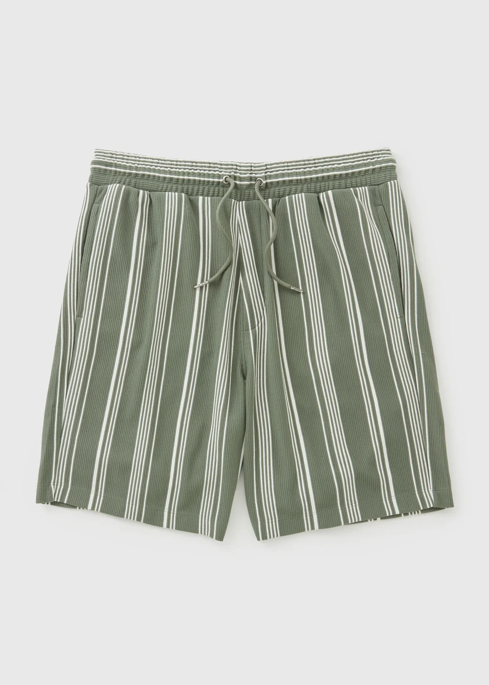 Iceberg Green Vertical Stripe Co Ord Shorts - S Image 4