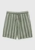 Iceberg Green Vertical Stripe Co Ord Shorts - S Image 4