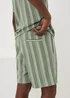 Iceberg Green Vertical Stripe Co Ord Shorts - S Image 2
