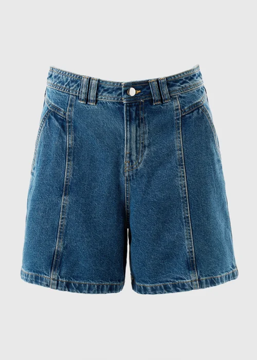 Mid Wash Denim City Shorts - 8 Image 4