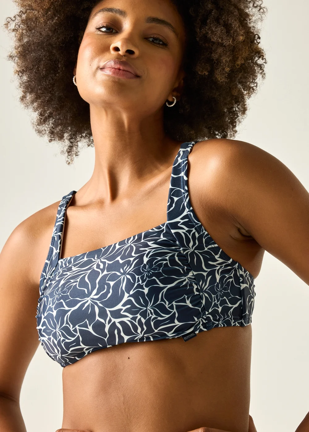 Regatta Navy Floral Loria Bikini Top - 10 Image 4