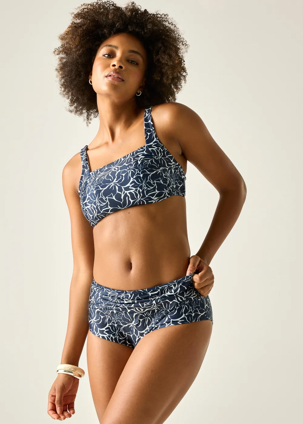Regatta Navy Floral Loria Bikini Brief - 20 Image 1