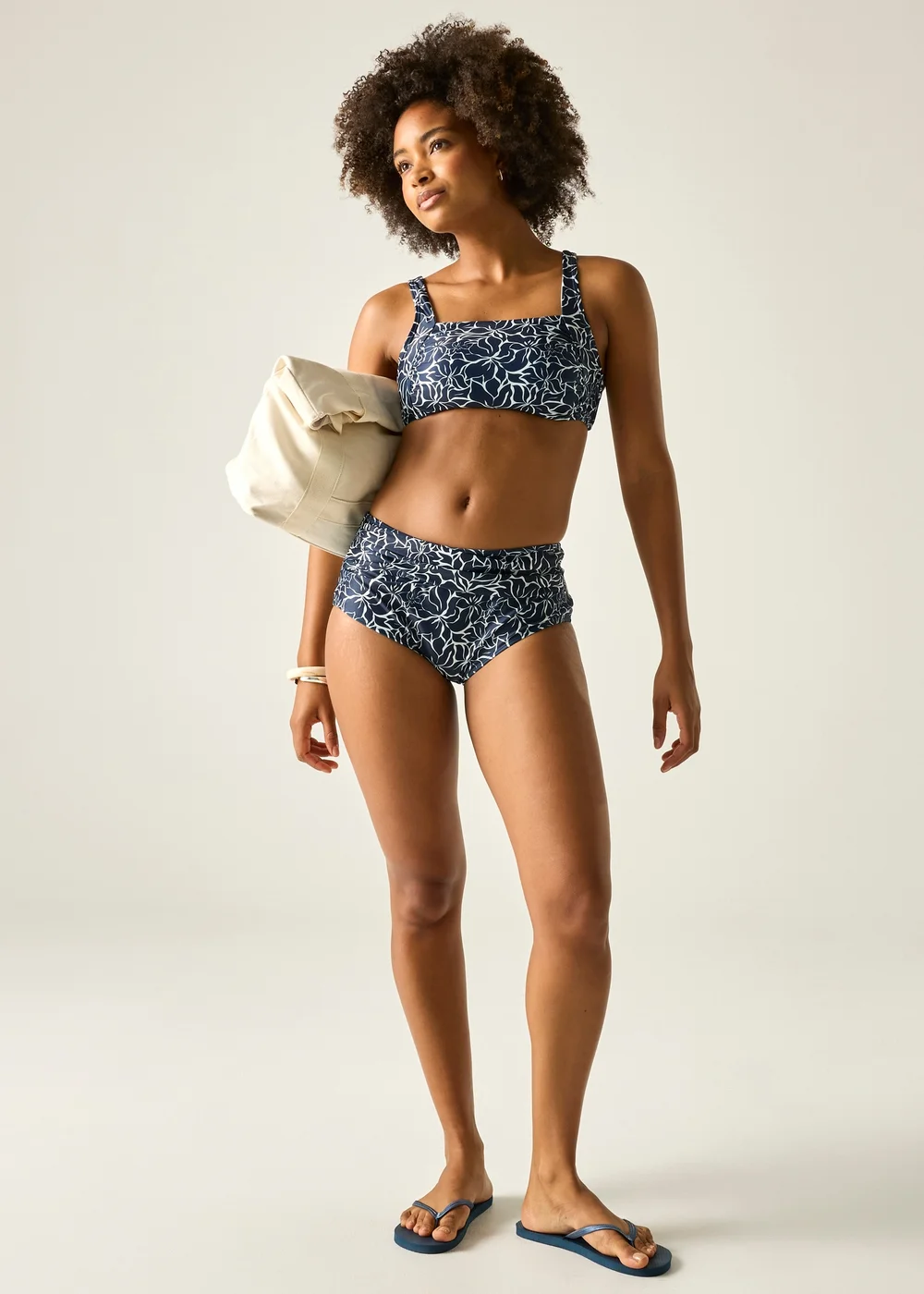 Regatta Navy Floral Loria Bikini Brief - 20 Image 4