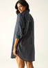 Regatta Navy White Wavy Stripe Prena Lightweight Cover Up - 18 Image 2