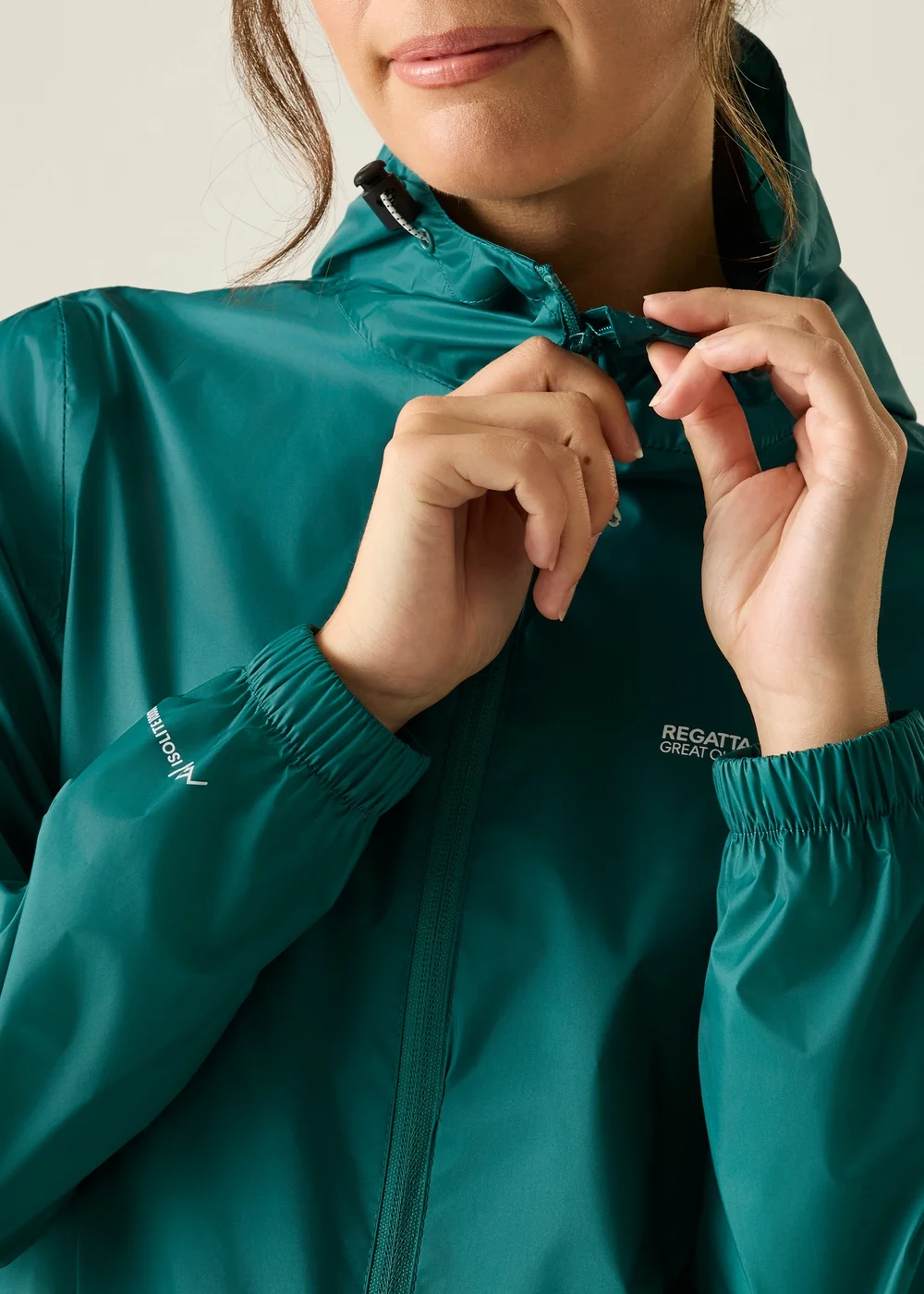 Regatta Mediterranean Green Pack-It III Waterproof With Isolite Technology Jacket - 14 Image 5
