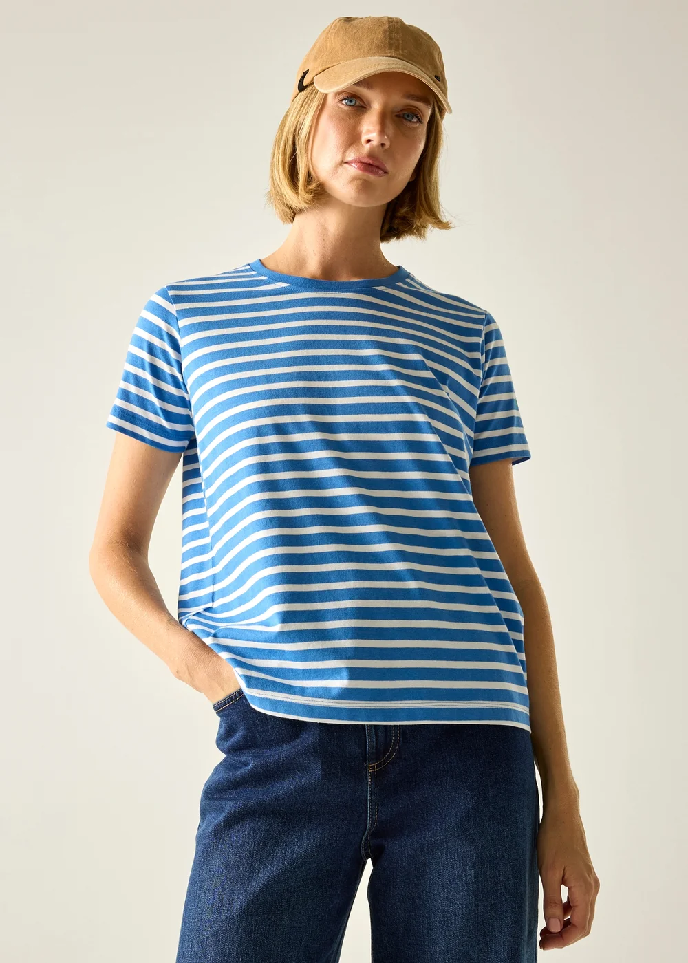 Regatta Sonic Blue White Stripe Bayletta T-Shirt - 12 Image 2